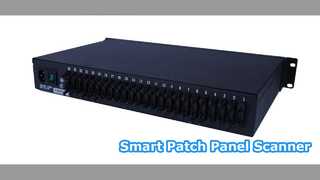 Intelligentes Patchpanel-Management für 24-Port-Netzwerkscanner